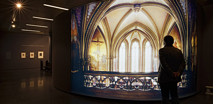 Szenographische Inszenierung der Kapelle Stolzenfels.