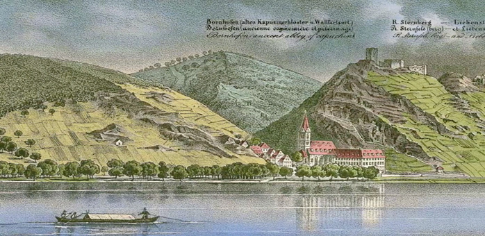 Kolorierte und animierte Reise von Koblenz bis Mainz, nach einer SW-Lithographie von 1830 (Bildlänge 360m, Laufzeit 1Std.)
